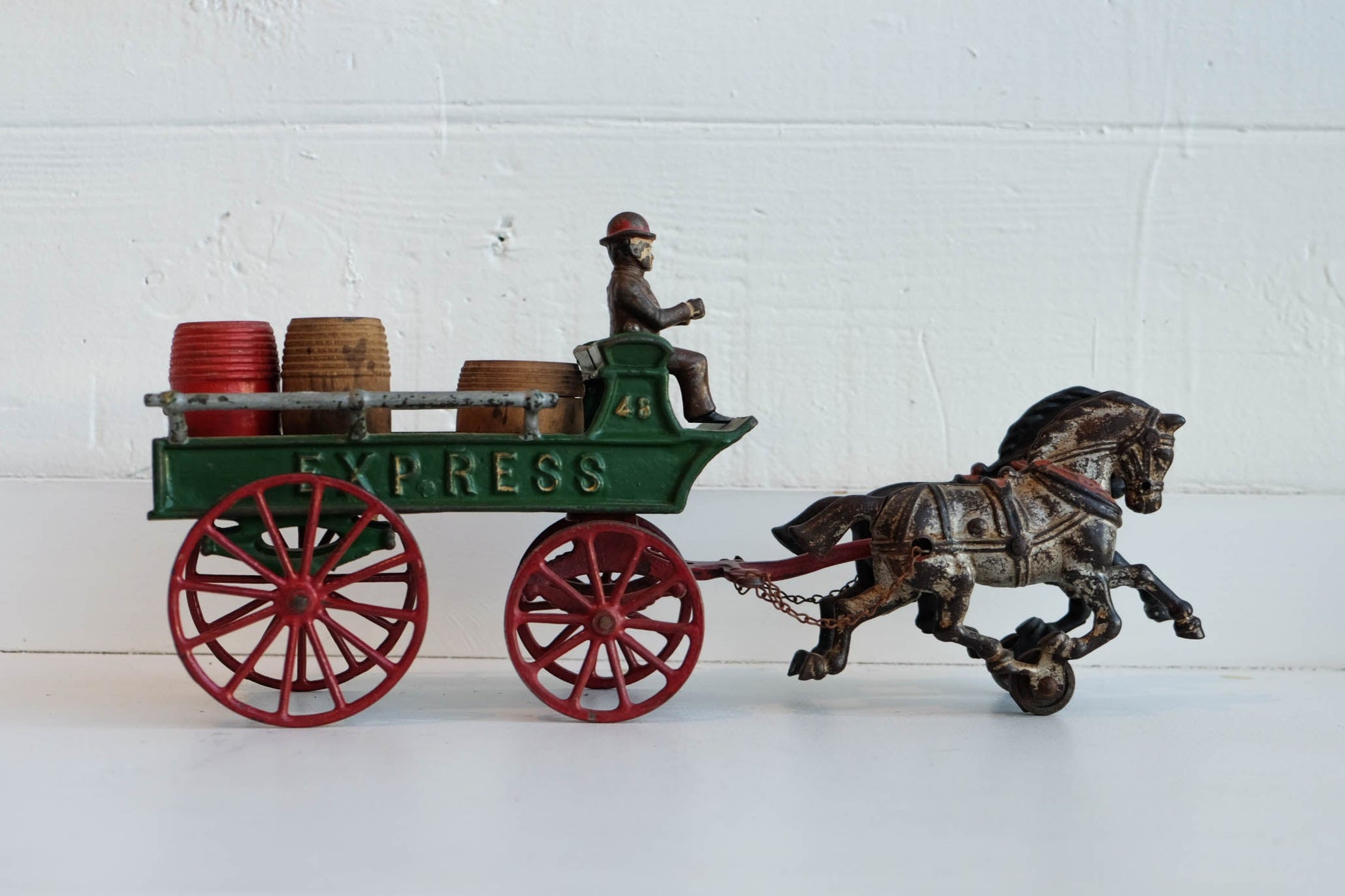 Green Express Cart With Barrels l #31