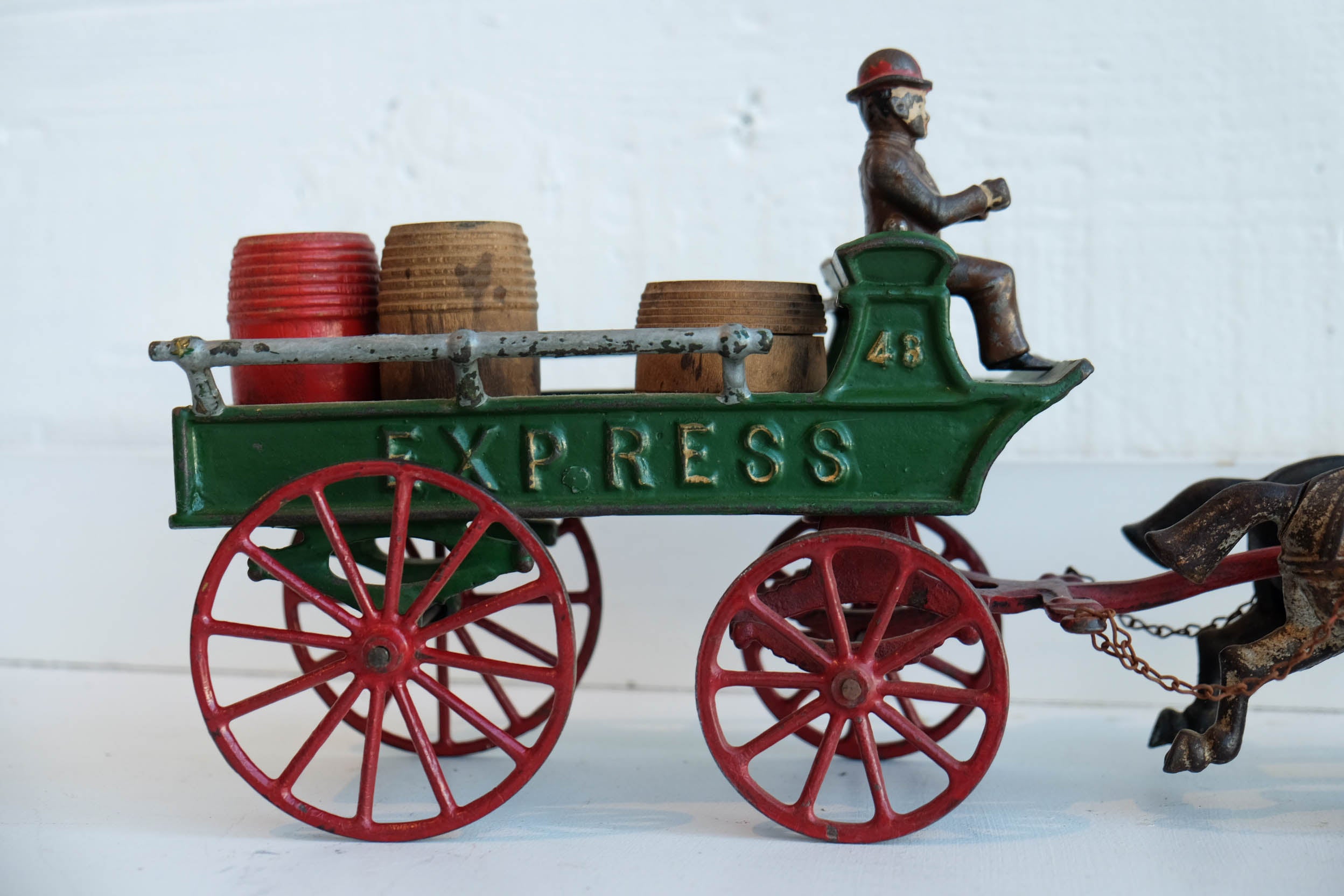 Green Express Cart With Barrels l #31