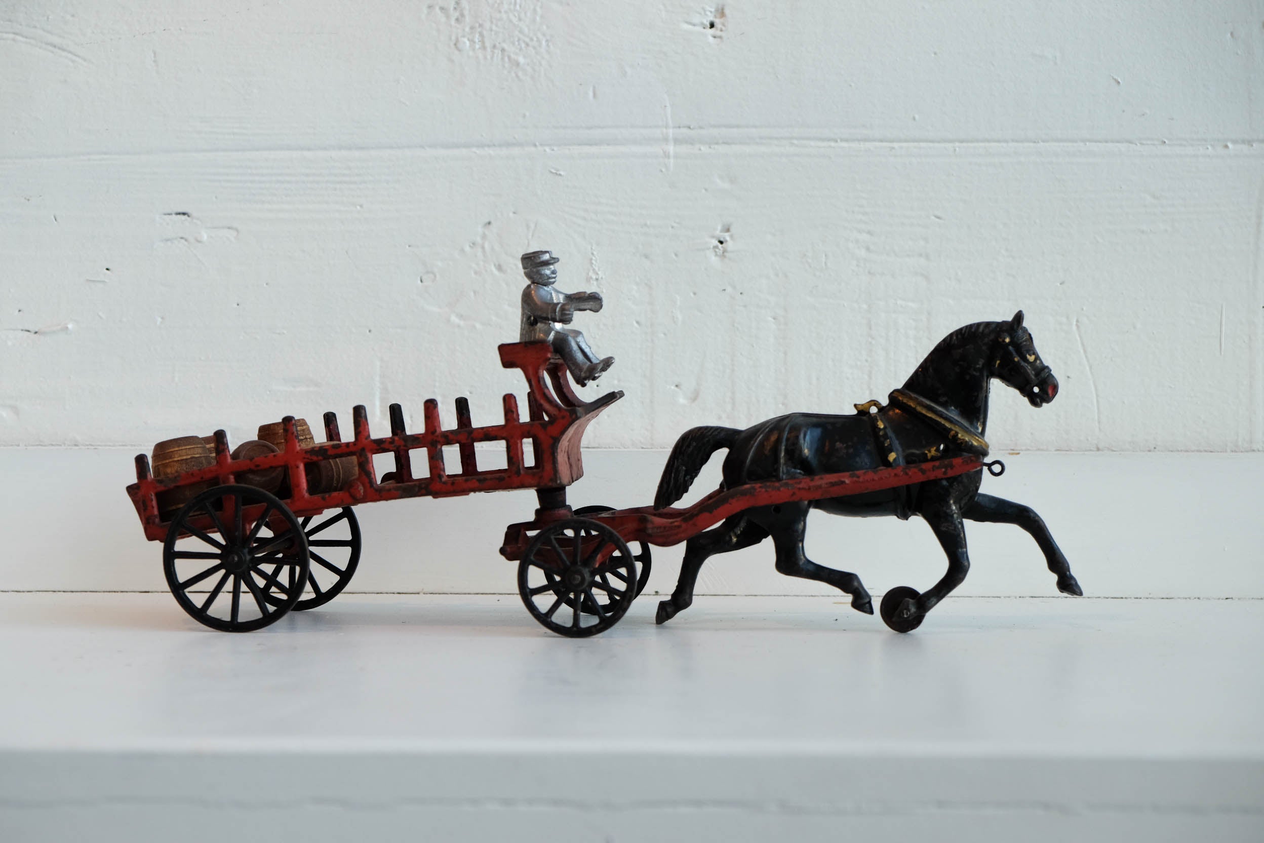 Red Cart, Silver Man and Barrels l #103