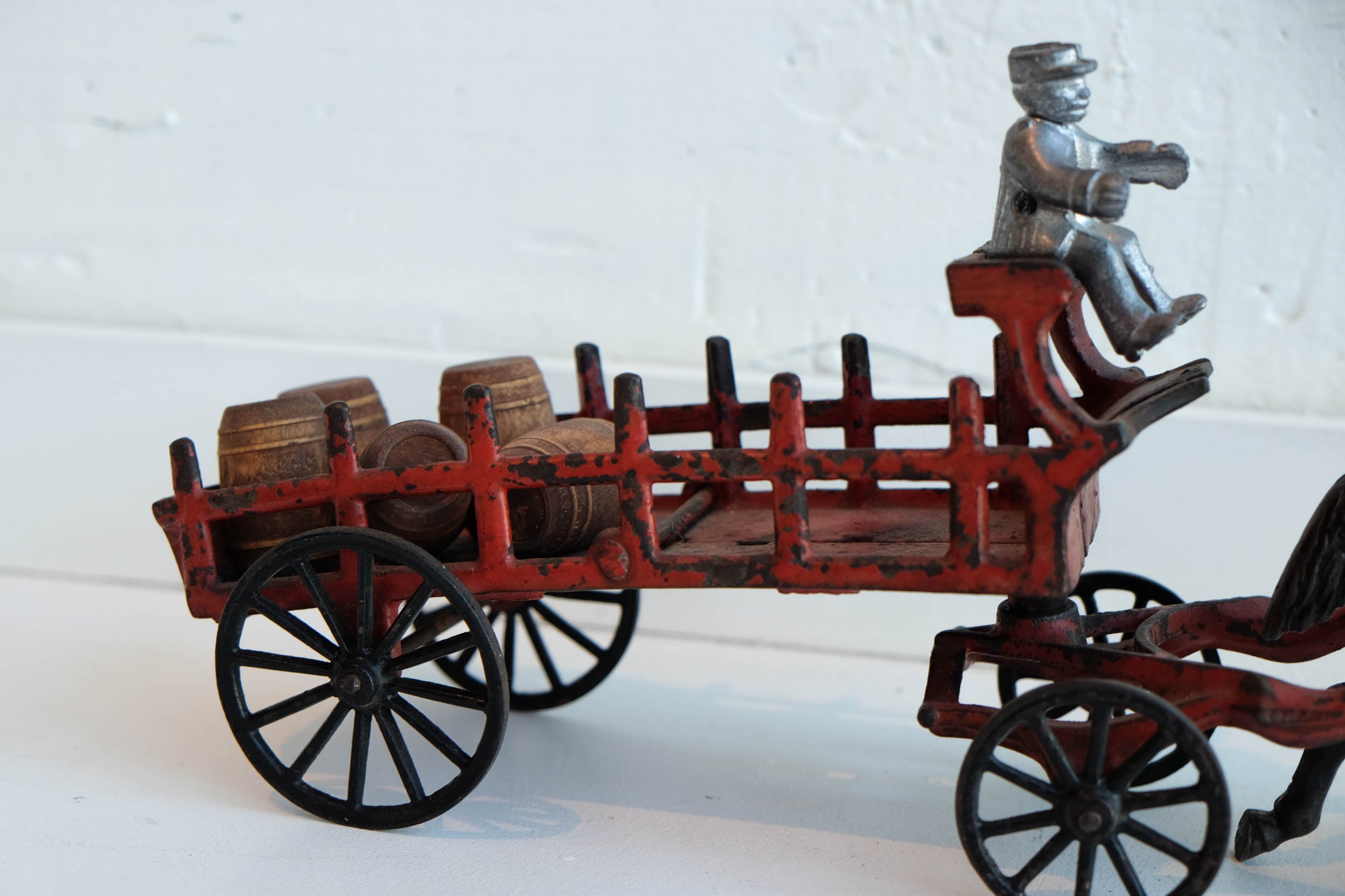 Red Cart, Silver Man and Barrels l #103