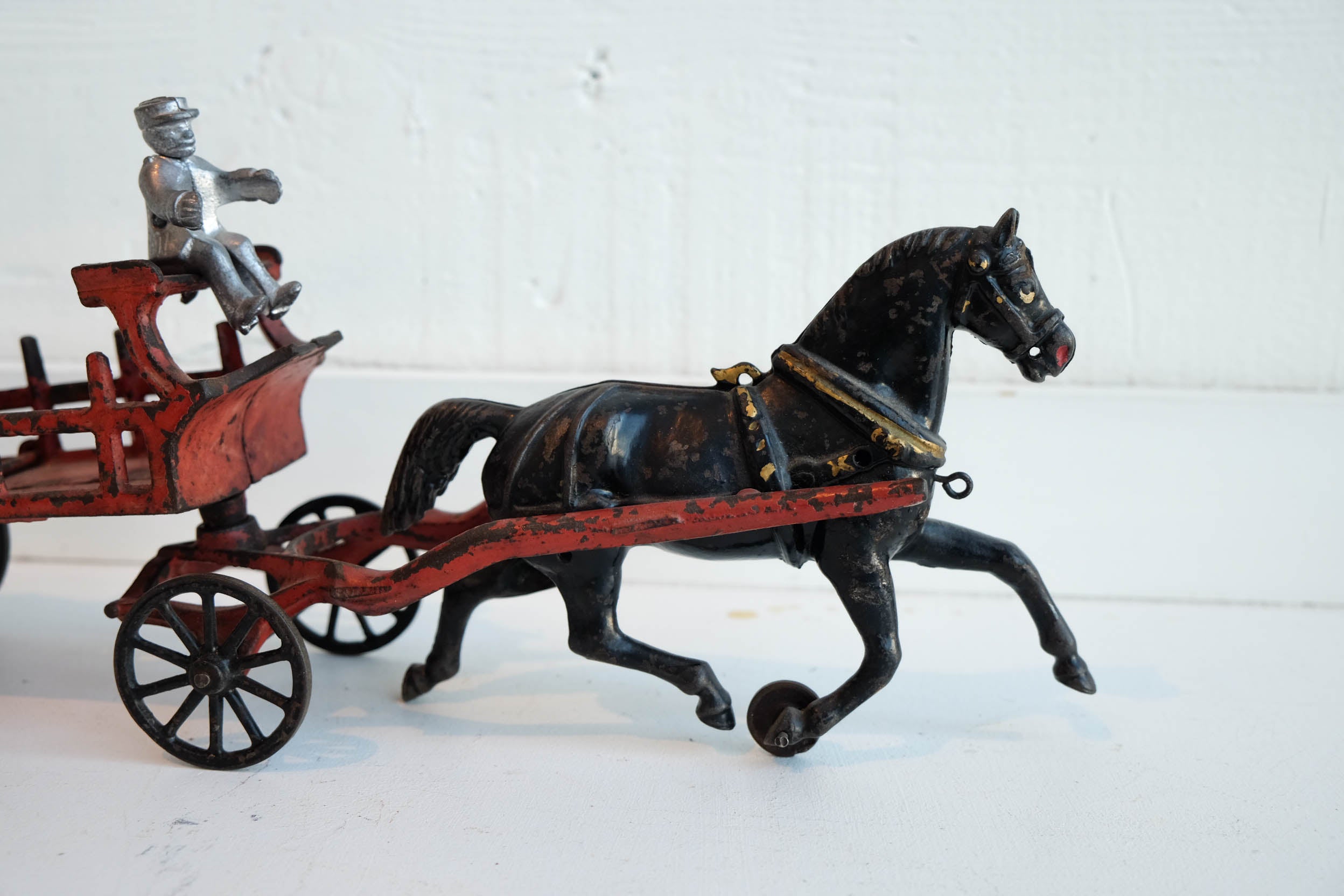 Red Cart, Silver Man and Barrels l #103