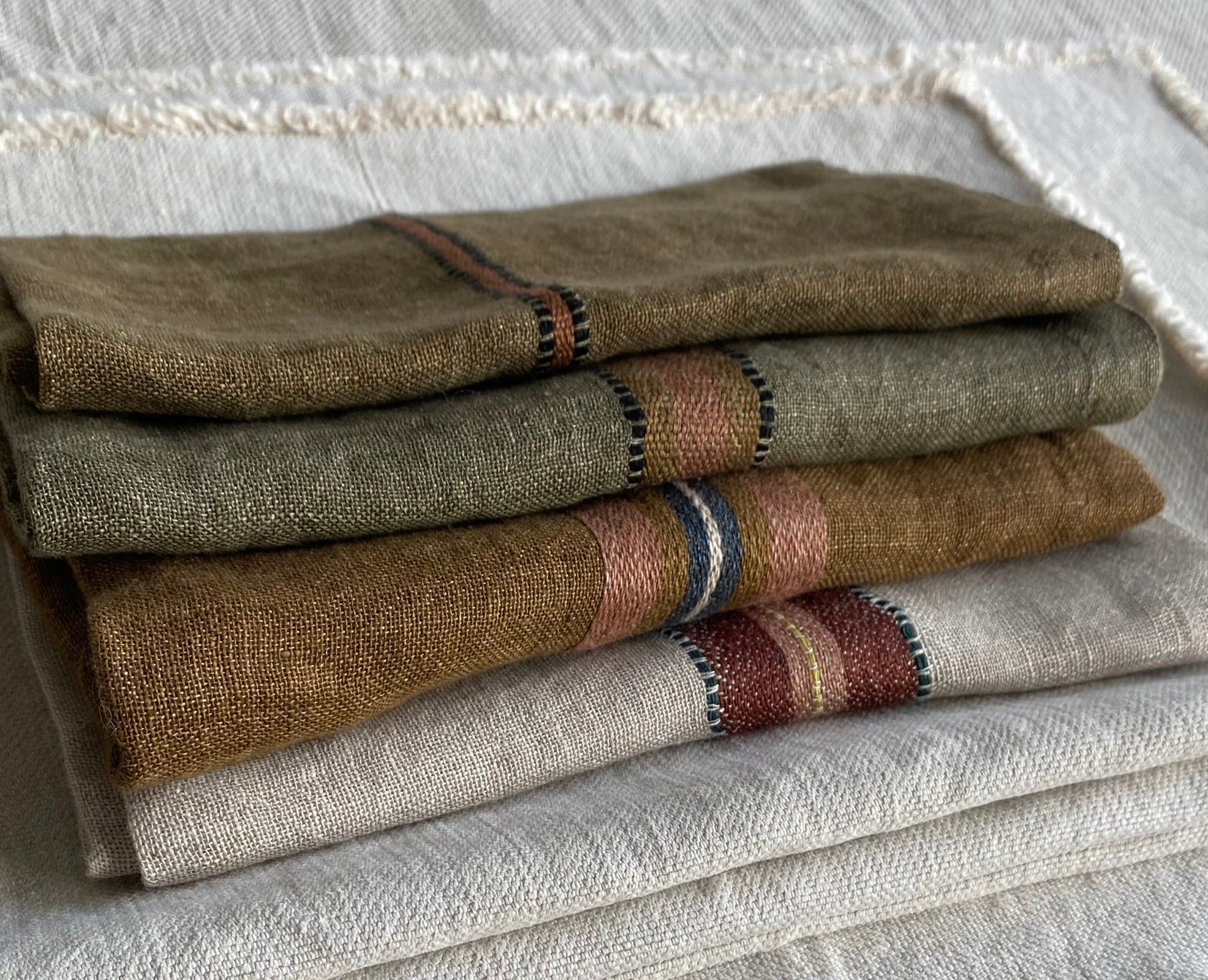 Libeco Linen Napkin in Marie/Bronze - Set of 4