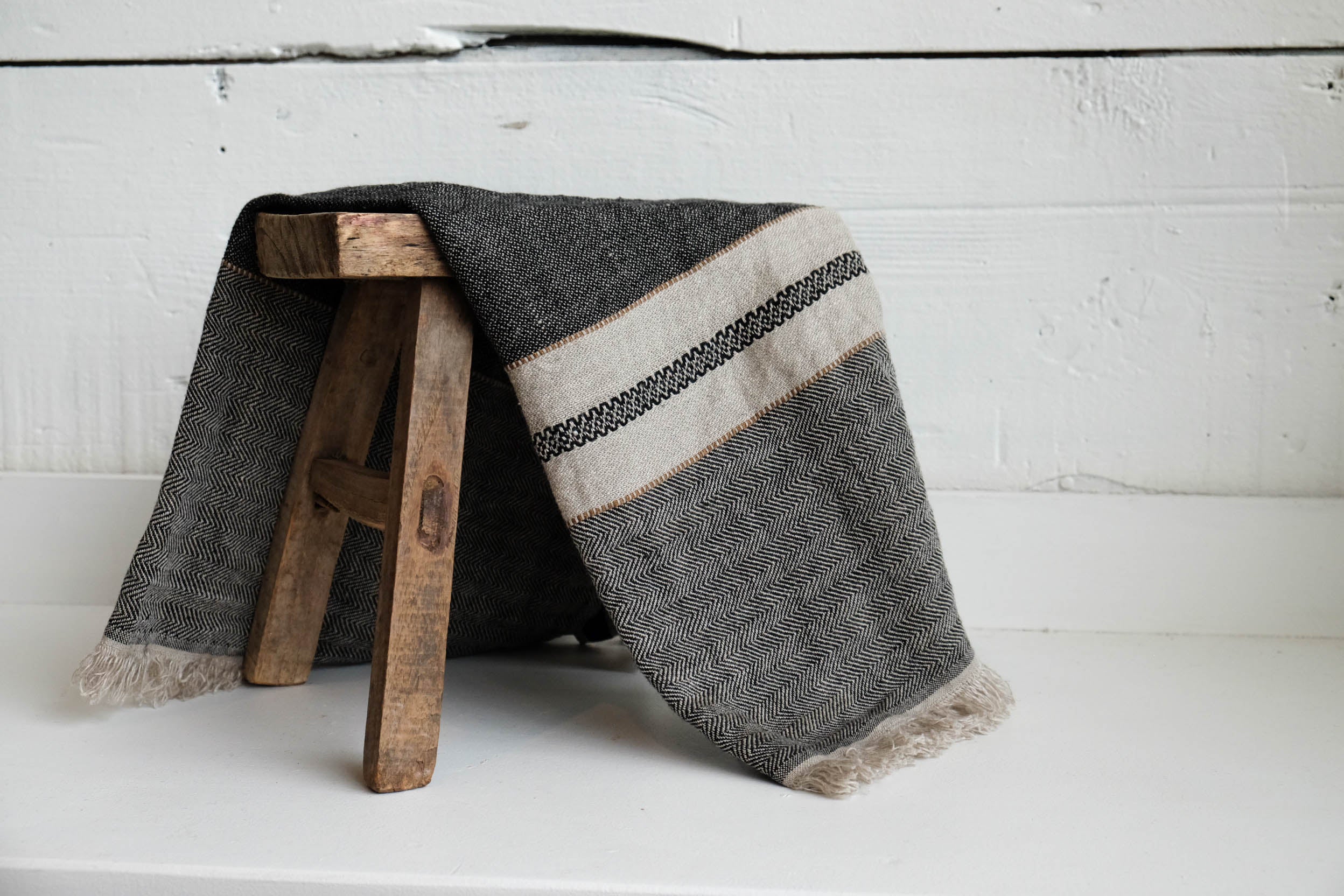 Libeco Linen Guest Towel | Tack Stripe
