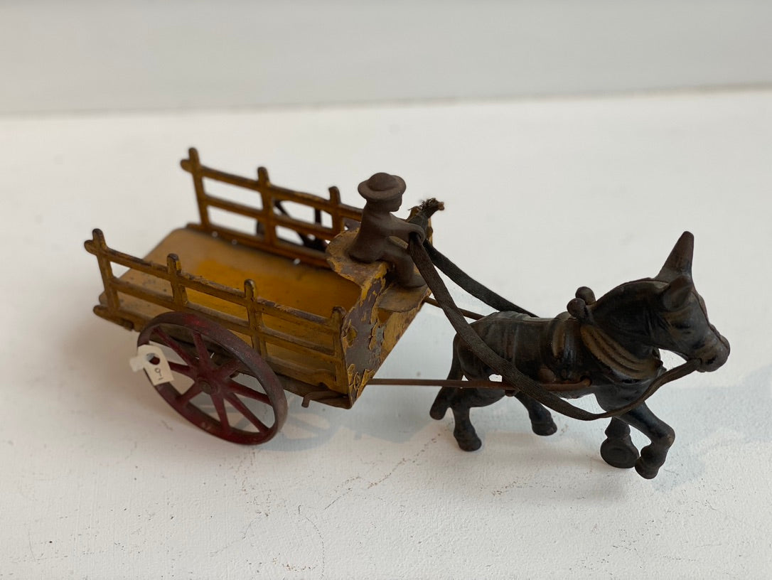 Wilkins Donkey Pulling Tiny Man l #9