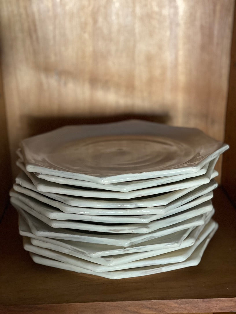 Handmade Octagon Dessert Plate