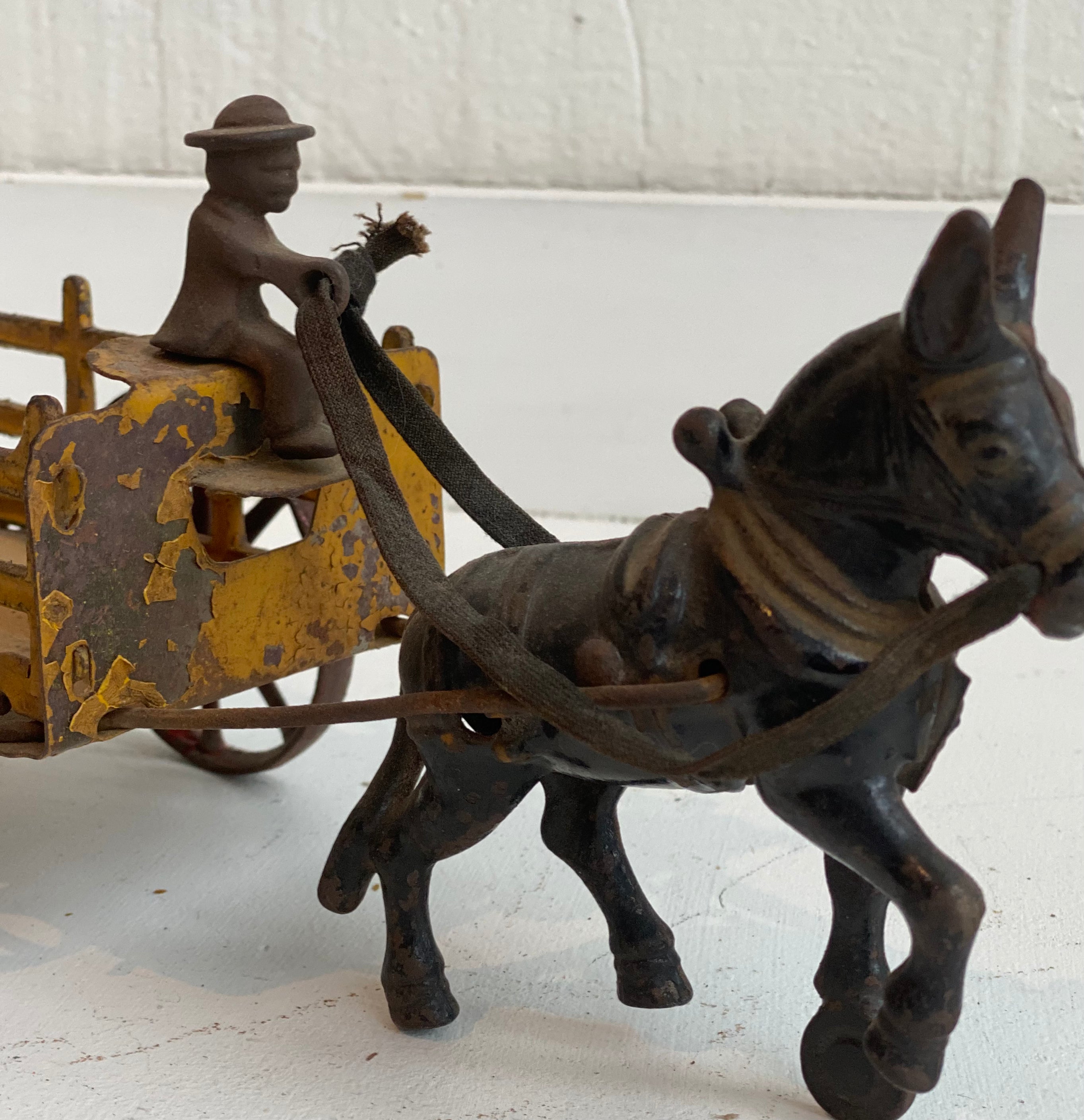 Wilkins Donkey Pulling Tiny Man l #9
