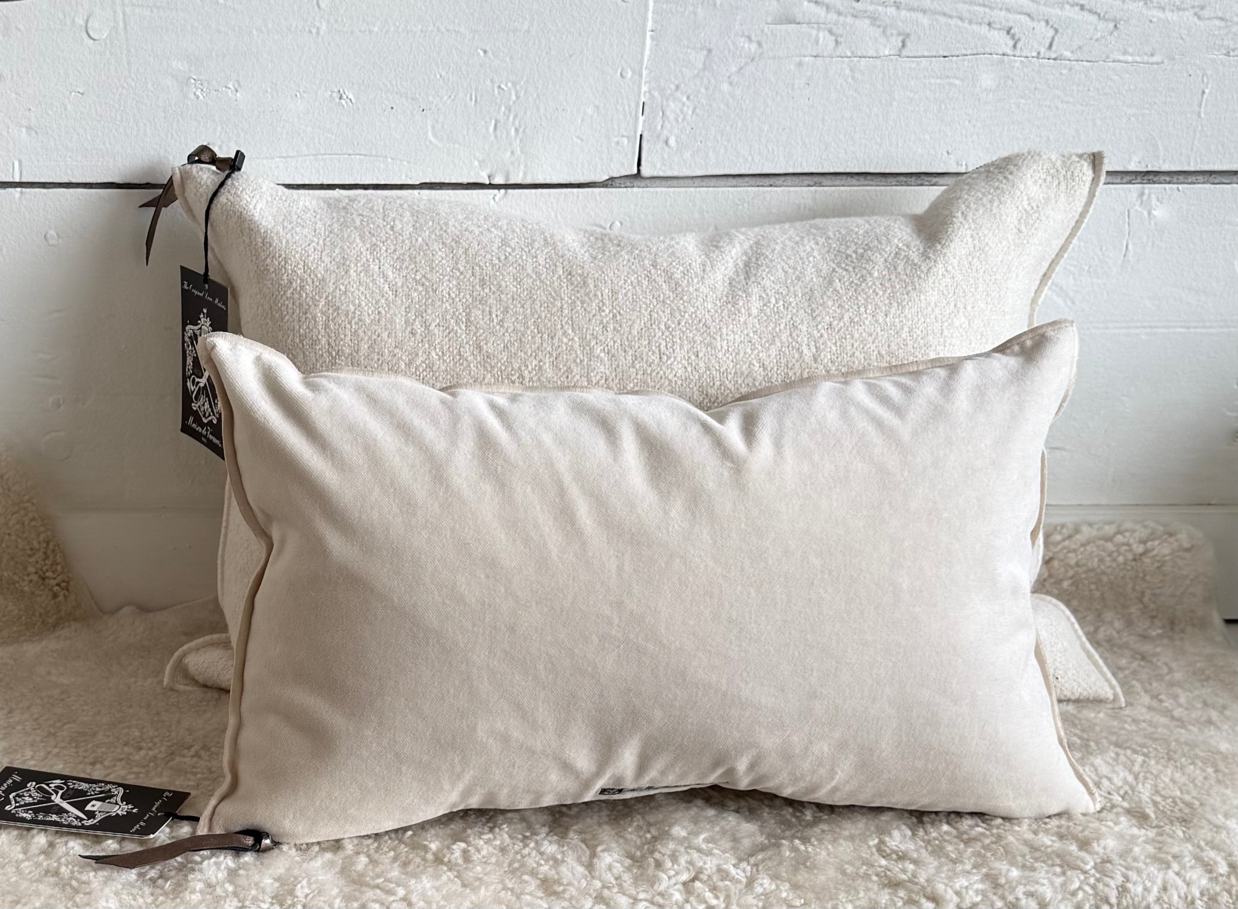 Maison de Vacances | Canvas Bouclette in Blanc
