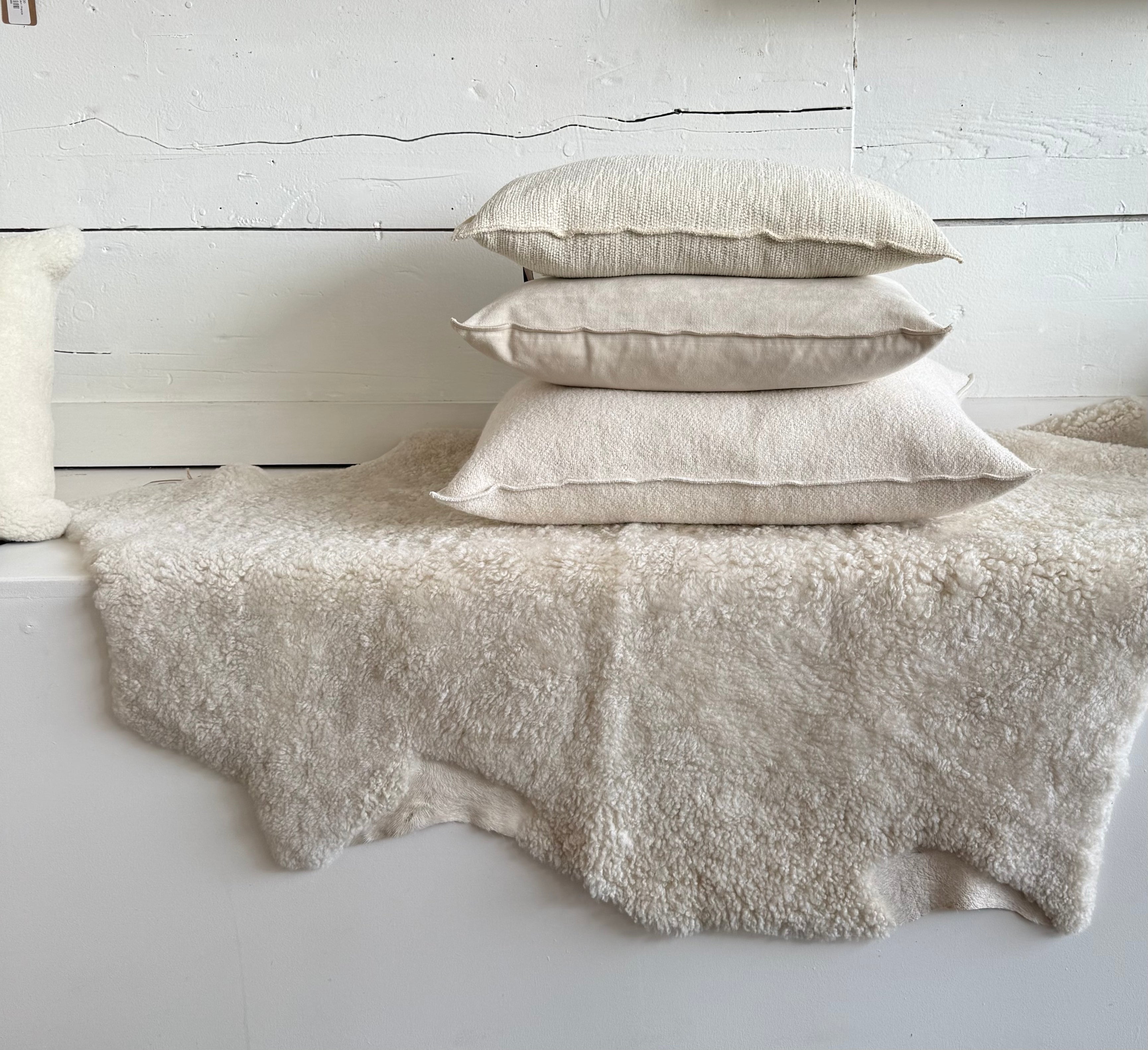 Maison de Vacances | Canvas Bouclette in Blanc