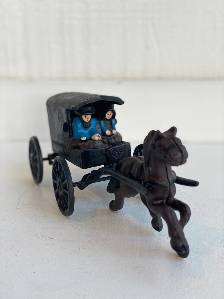 Carriage Pulling Women in Blue l #4