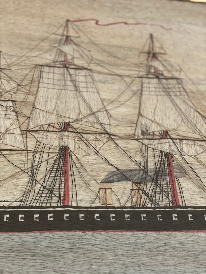 Embroidered Ship Art