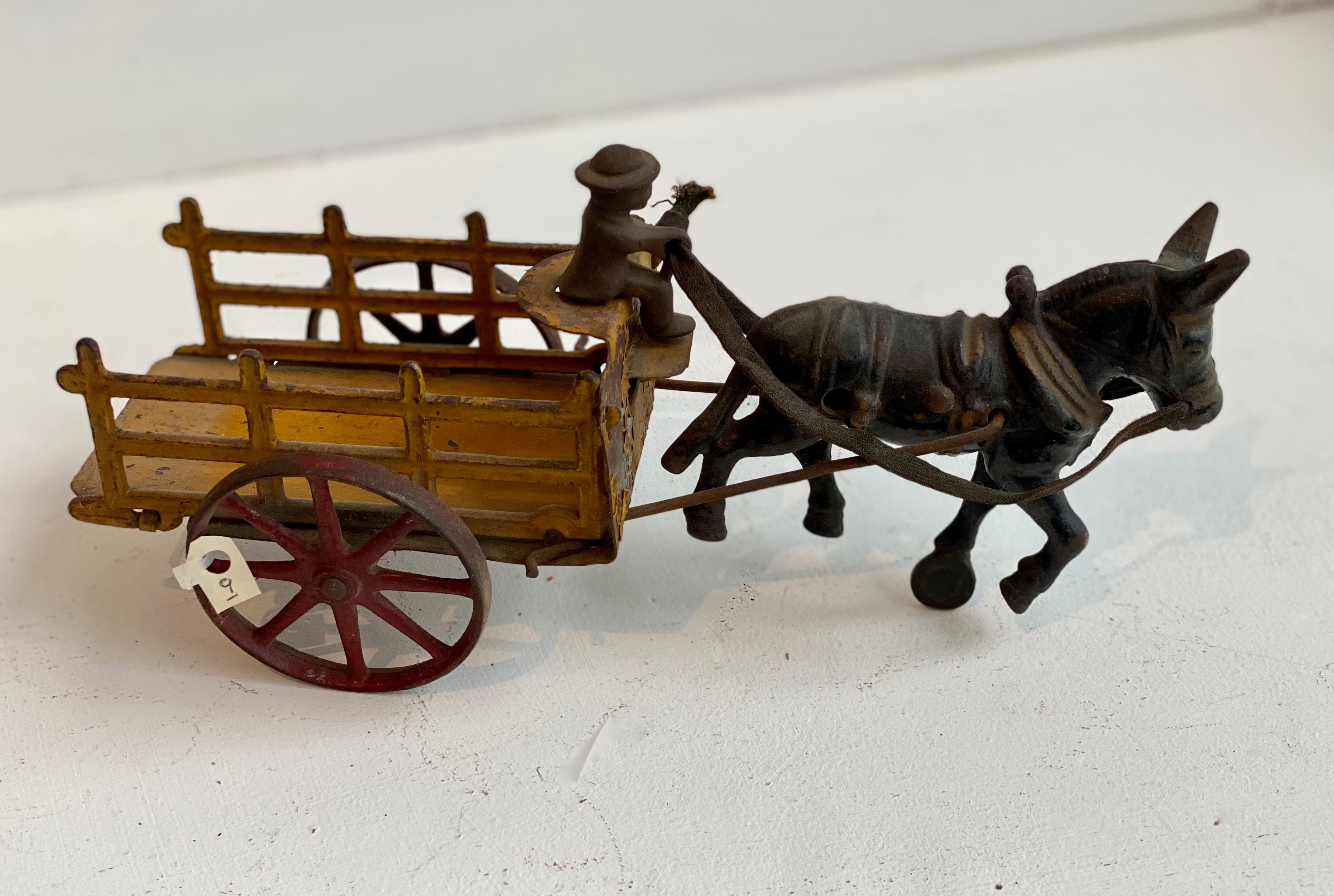 Wilkins Donkey Pulling Tiny Man l #9