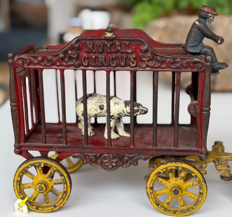 Red Carriage With Polar Bears l #92