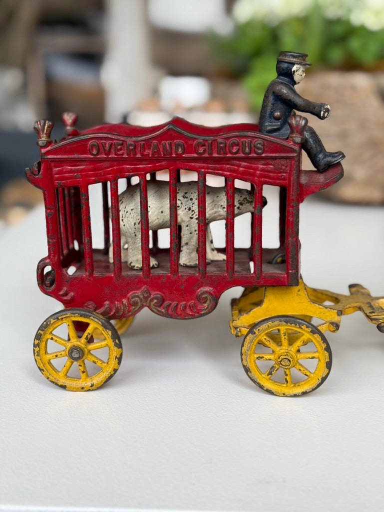 Kenton Red Overland Circus Cage With Polar Bear l #81