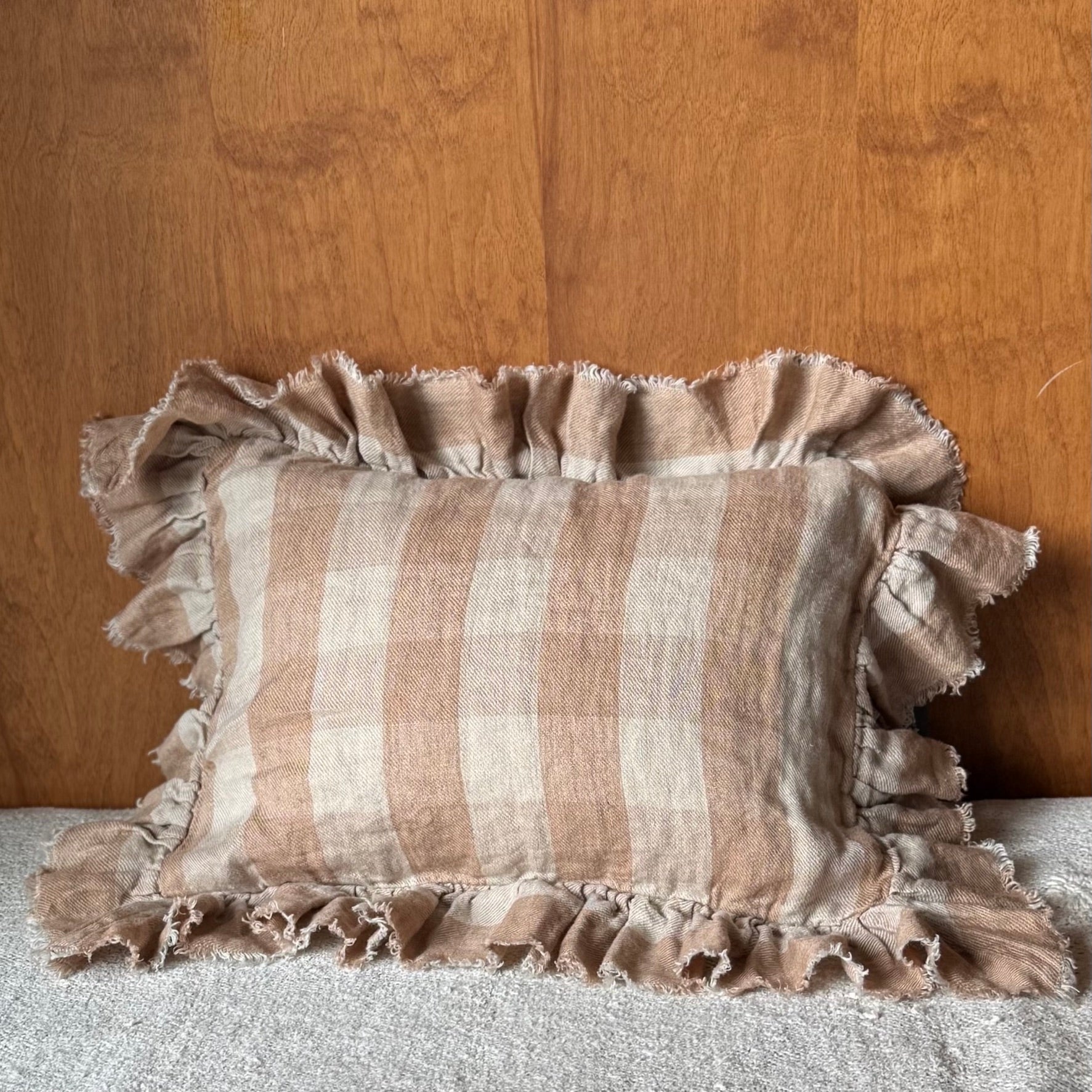Maison de Vacances | Boho Vichy Cottage Pillow