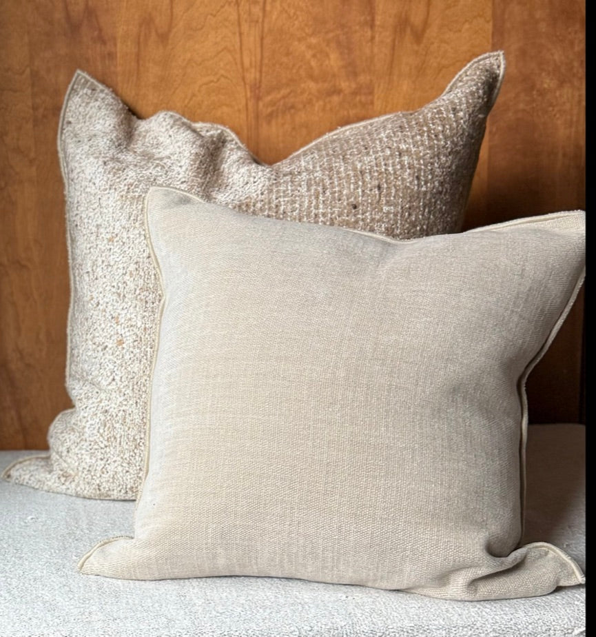 MDV Pollock Chenille Pillow | Latte