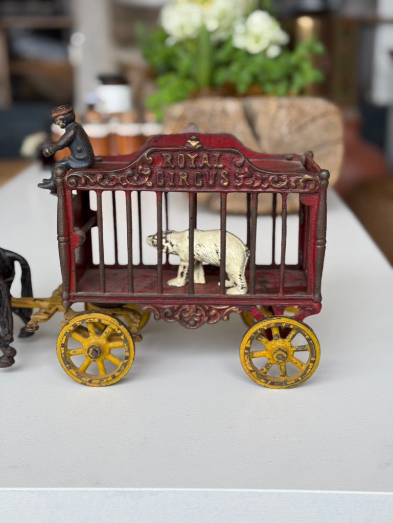 Red Carriage With Polar Bears l #92