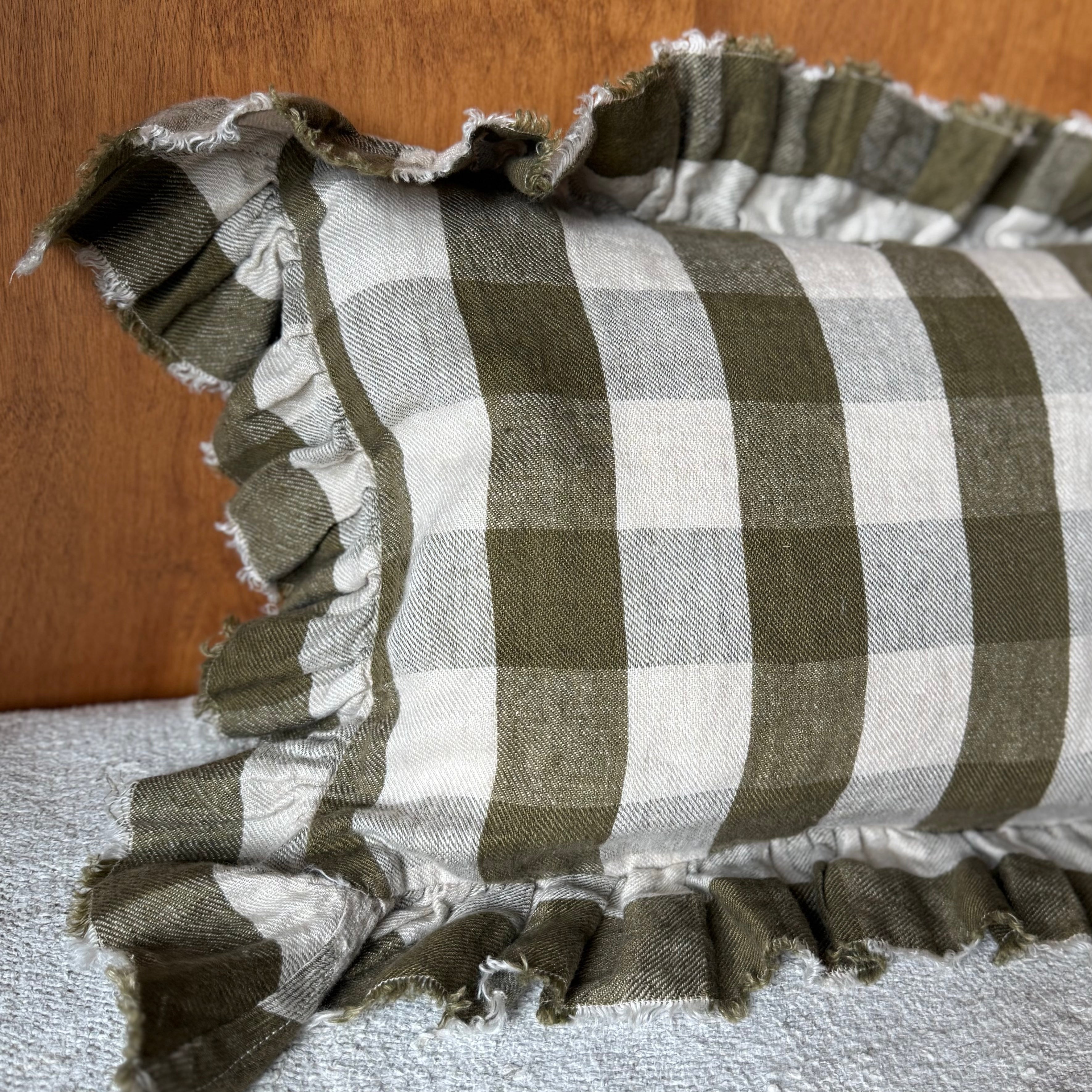 Maison de Vacances | Boho Vichy Cottage Pillow