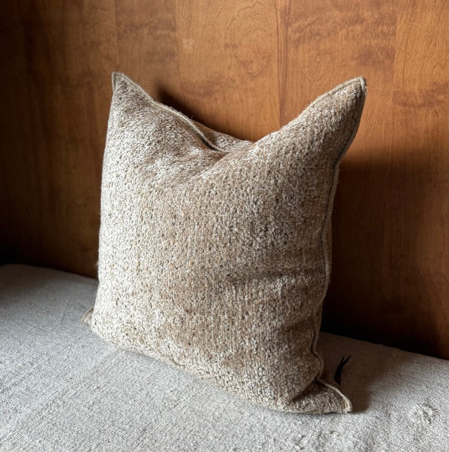 MDV Pollock Chenille Pillow | Latte