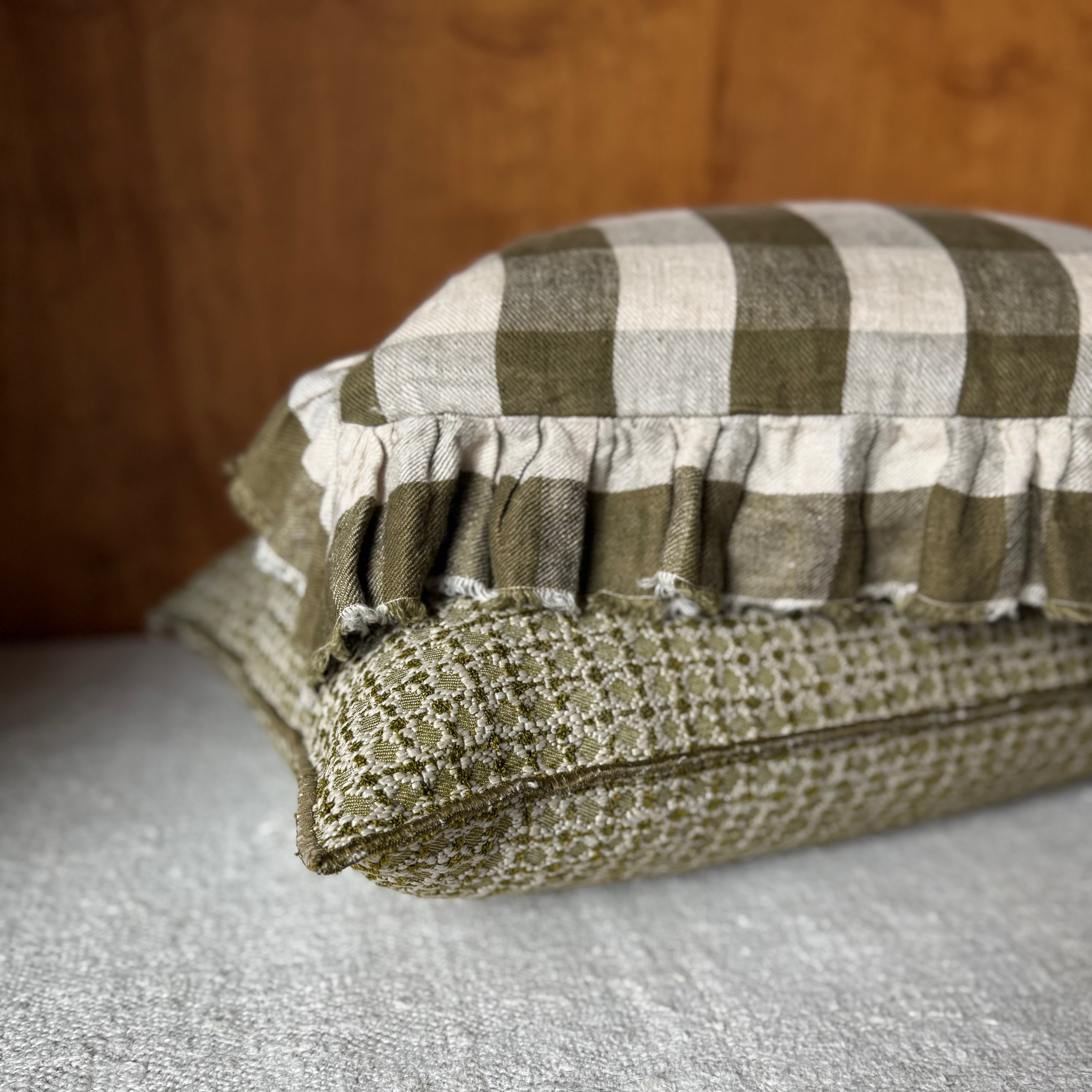 Maison de Vacances | Boho Vichy Cottage Pillow